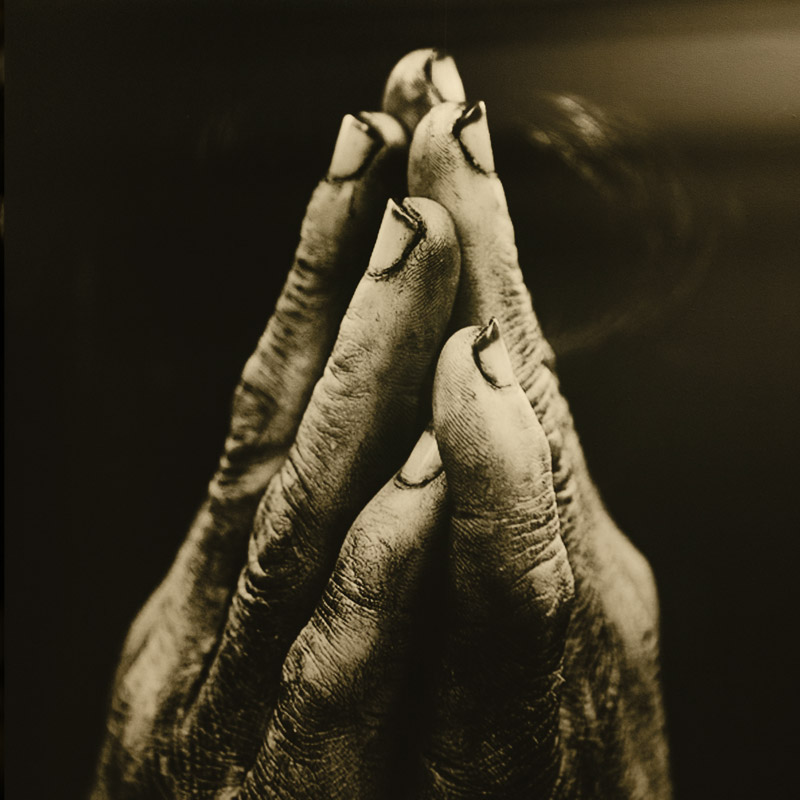 Hands in prayer